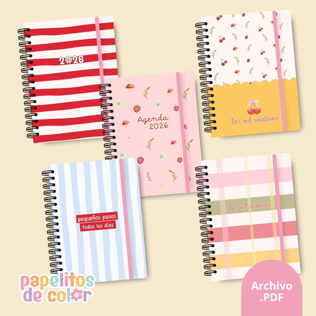 Pack 28 Portadas Agendas – Kit 8