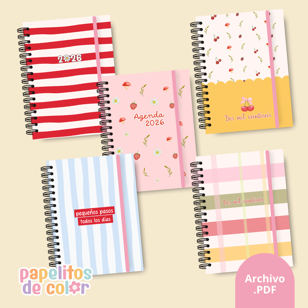 Pack 28 Portadas Agendas – Kit 8