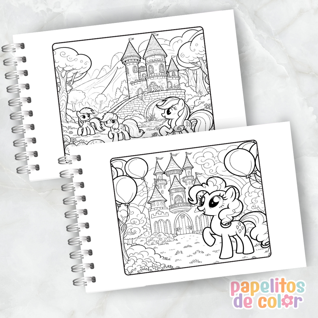🦄🌈 Libro  para pintar Mi Pequeño Pony 🌈🦄