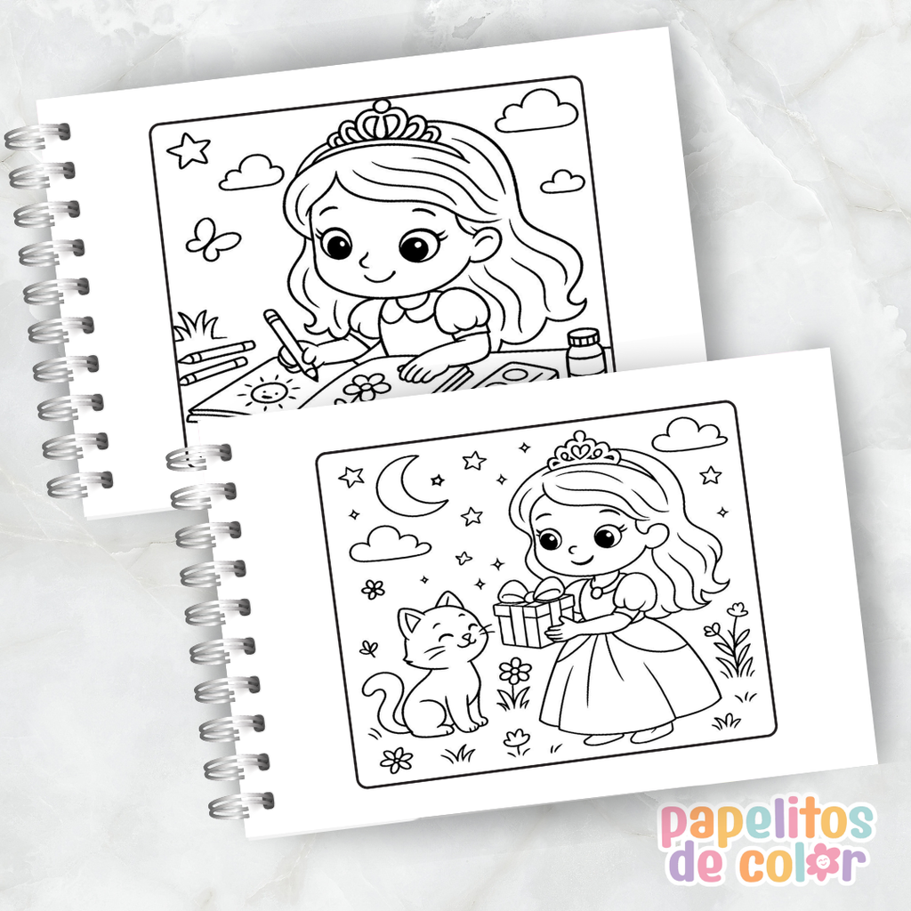 💜👑 Libro para pintar Princesita Sofía 👑💜