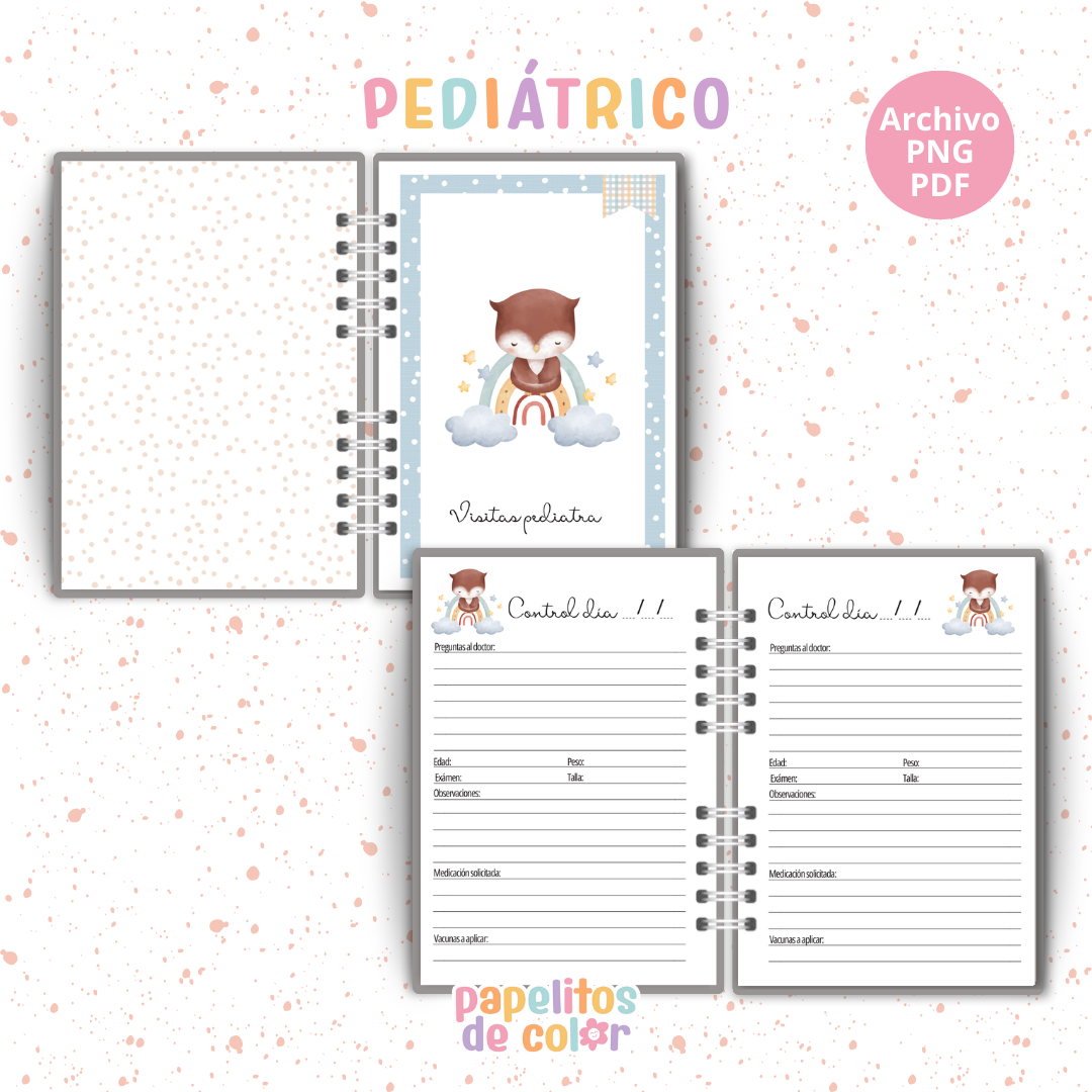 🦉 Cuaderno Pediátrico - Buhito 💙