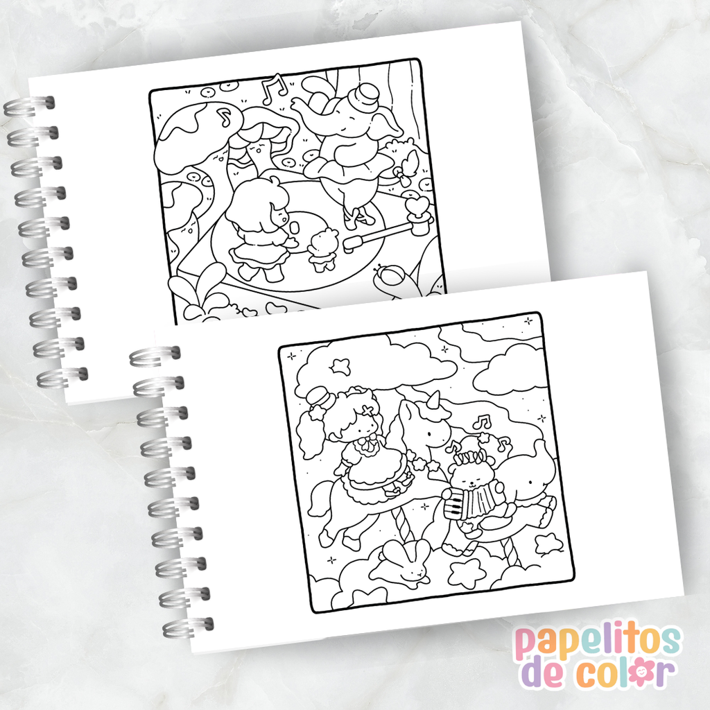 ☁️✨ Cuaderno para pintar Dreamy Land ✨🎨