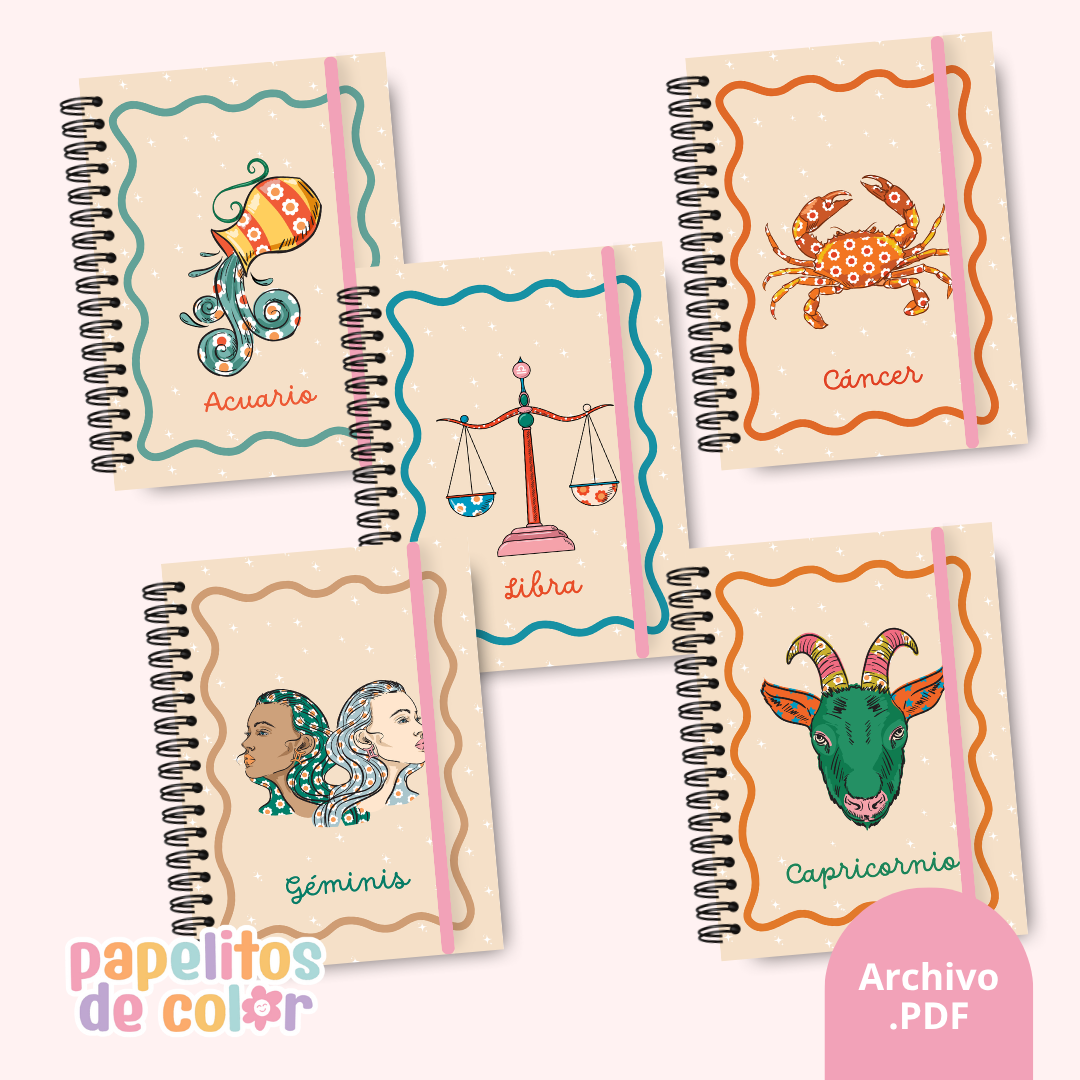 ✨ Pack de 42 Portadas Zodiacales