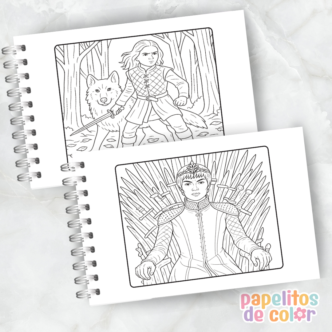 🐉 Libro para pintar Game of Thrones 🐉