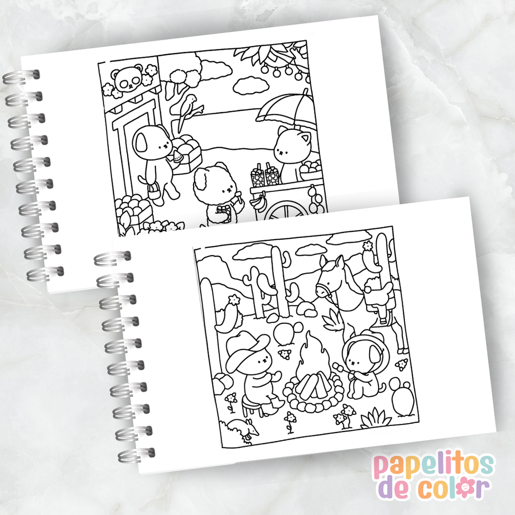 🍓✈️Libro para Pintar Berrie Travel  🌍🎨