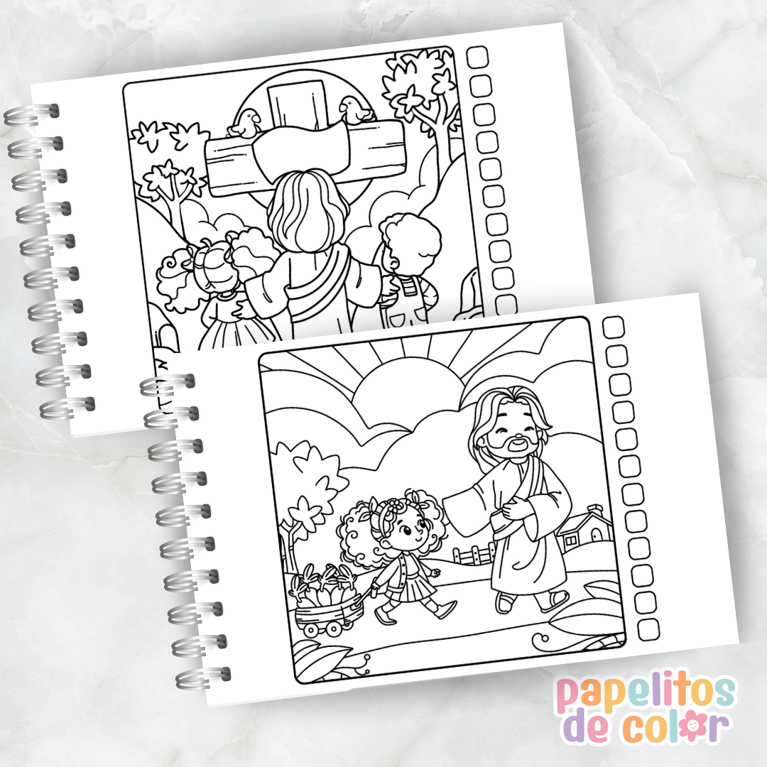 📘 Libro para Pintar – Jesús✨