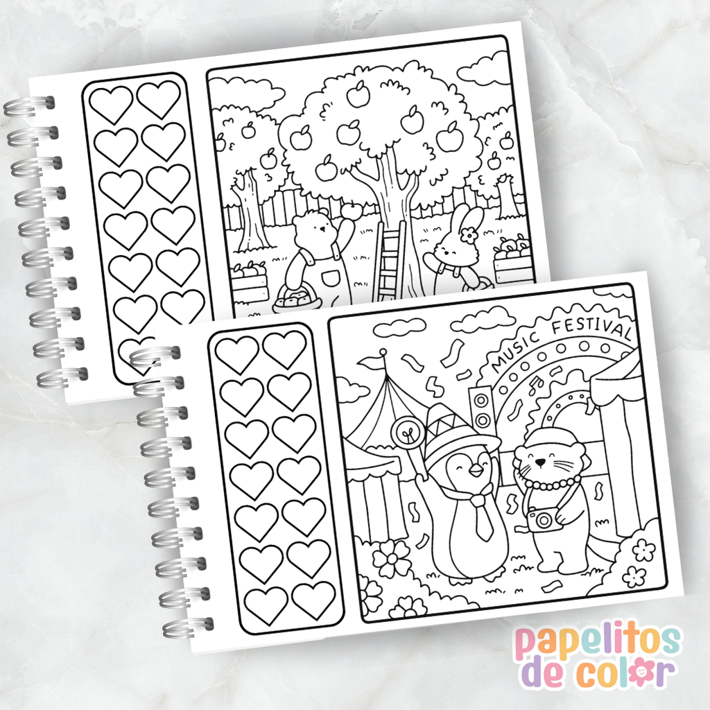 🌸 Libro para Pintar – Cozy Date