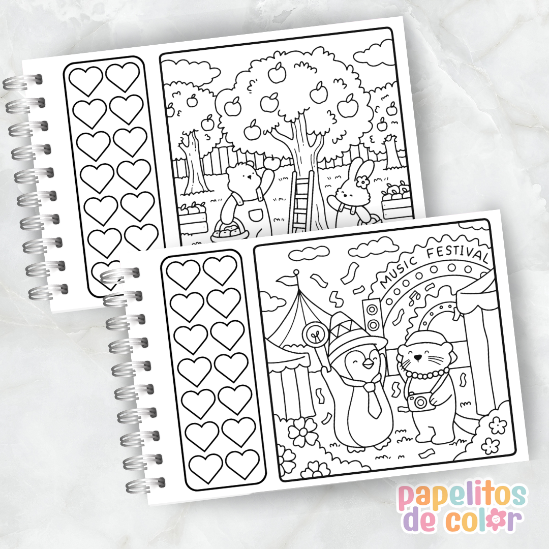 🌸 Libro para Pintar – Cozy Date