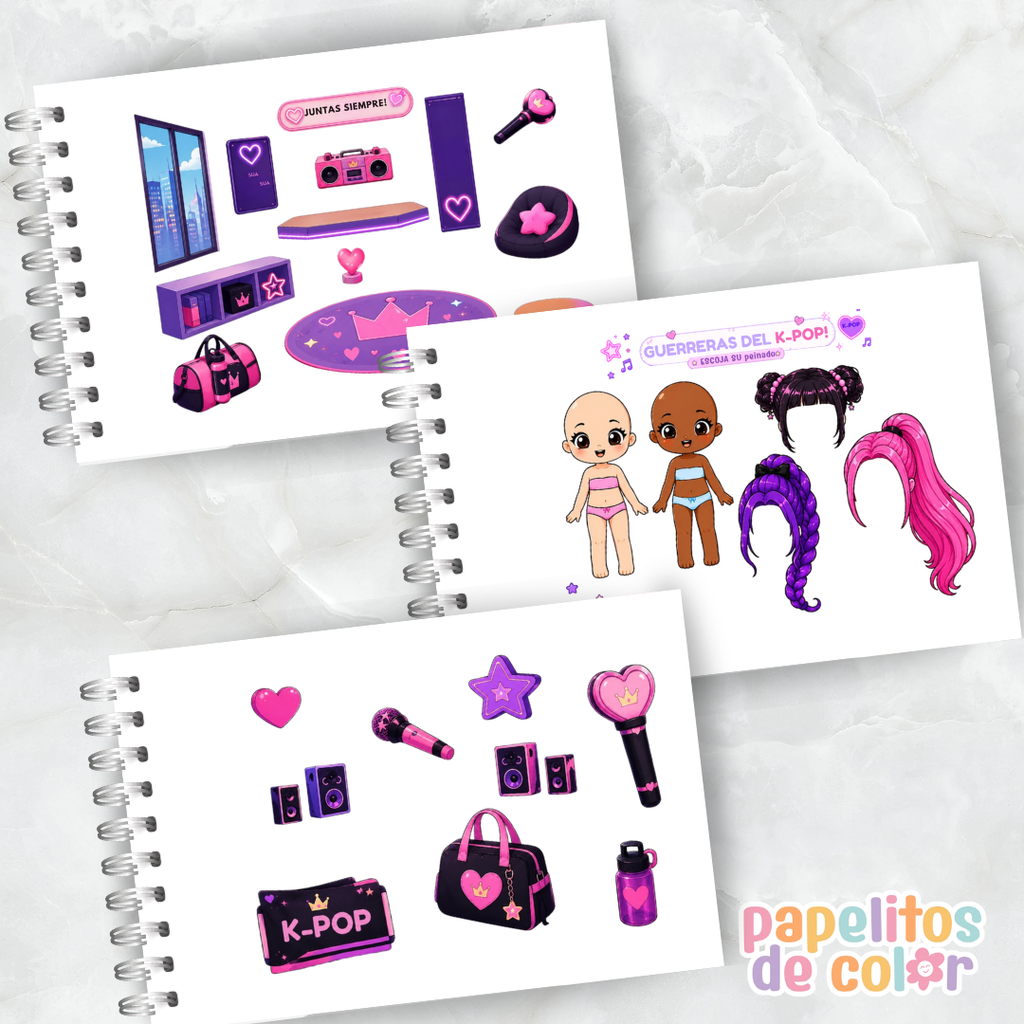 🎤💜 ¡Paper Dolls K-Pop! ✨🎶