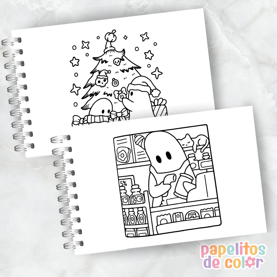 🖤👻 Cuaderno para pintar Little Spooky ✨🎨