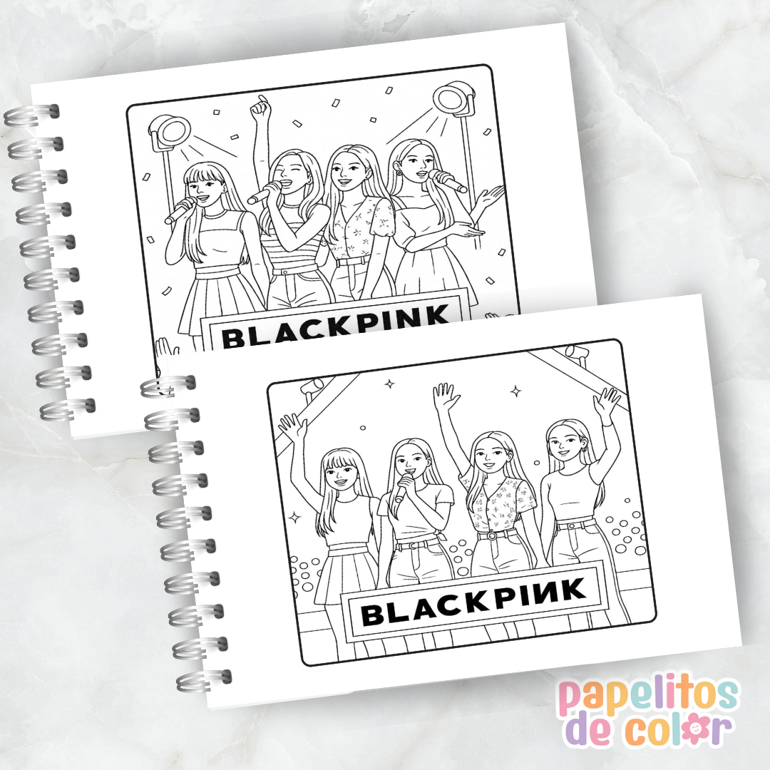 🖤💗 Libro para pintar BLACKPINK 💗🖤