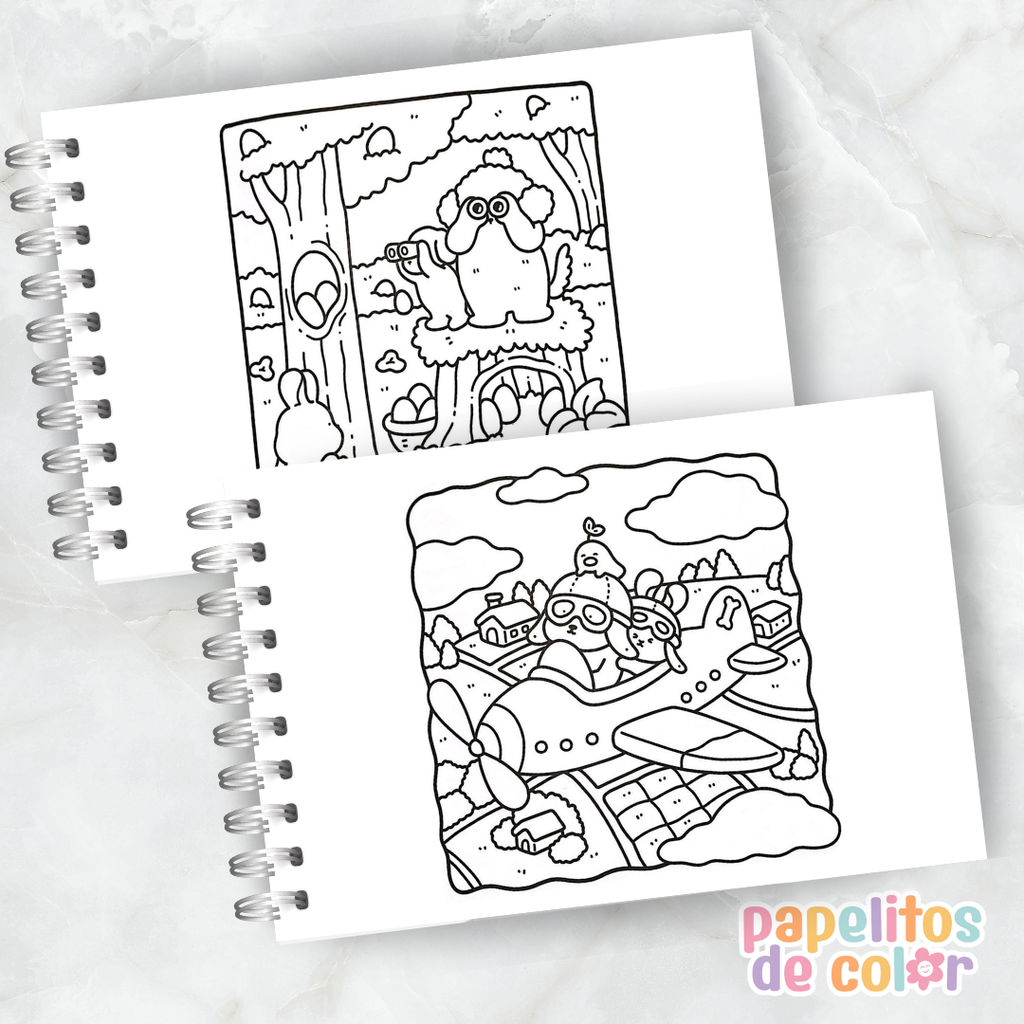 🧸✨ Librito para Pintar Criaturas Fofinhas 🎨💖
