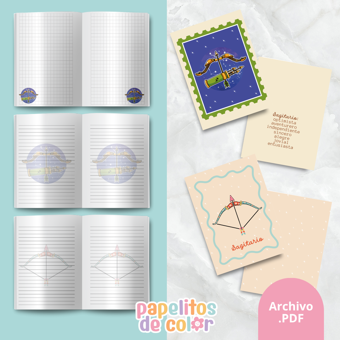 ♓ Cuadernos Abrochados del Zodiaco