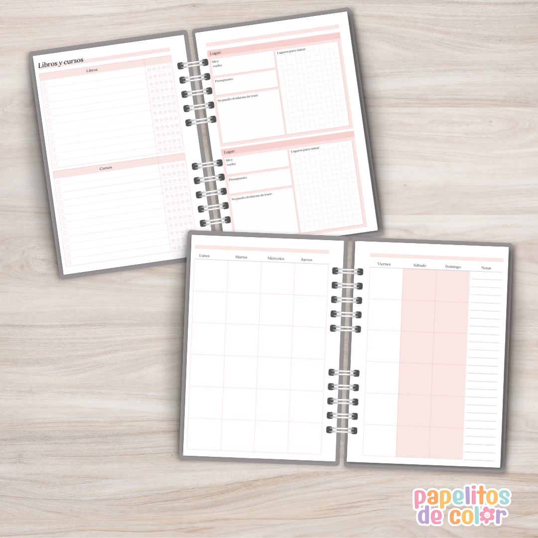 ✨🌸 Agenda Perpetua - Girl Pink  💕📖