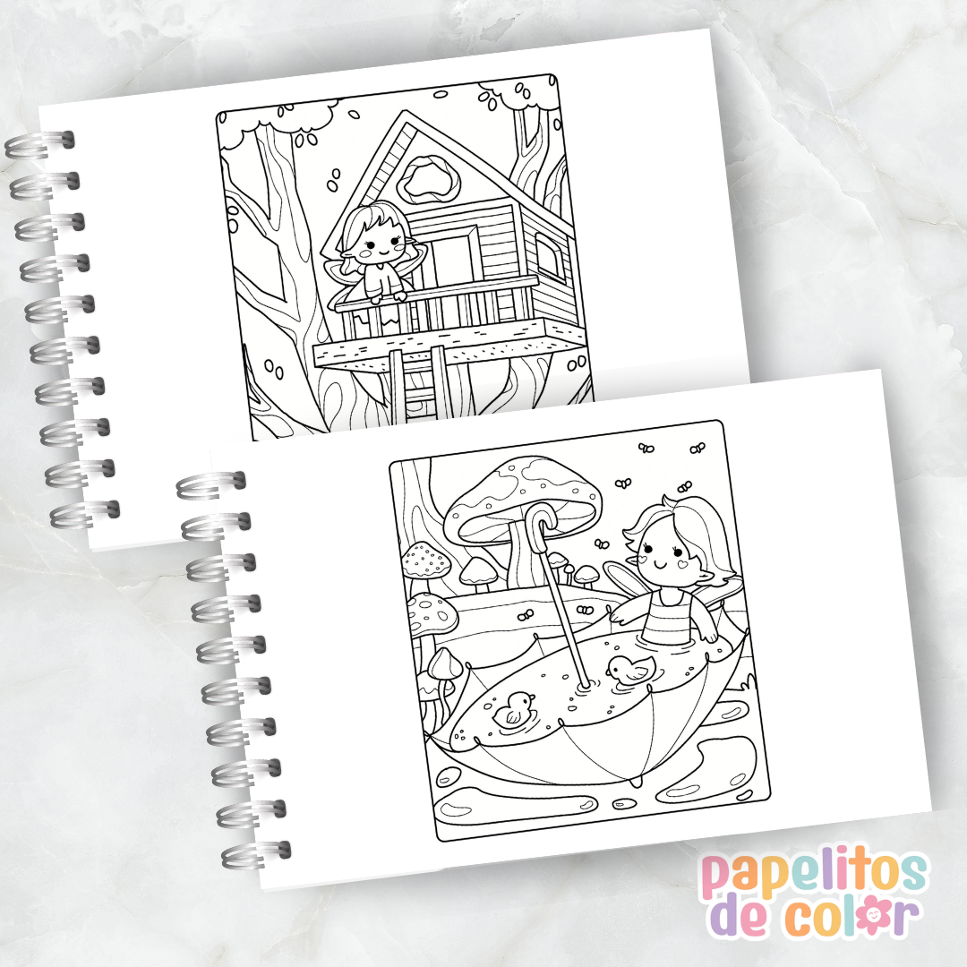 🧚‍♀️ Cuaderno para Pintar Cozy Fairy✨