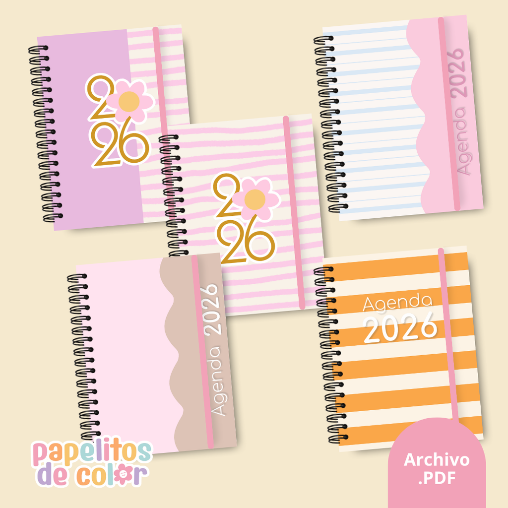 Pack 25 Portadas Agendas - Kit 3