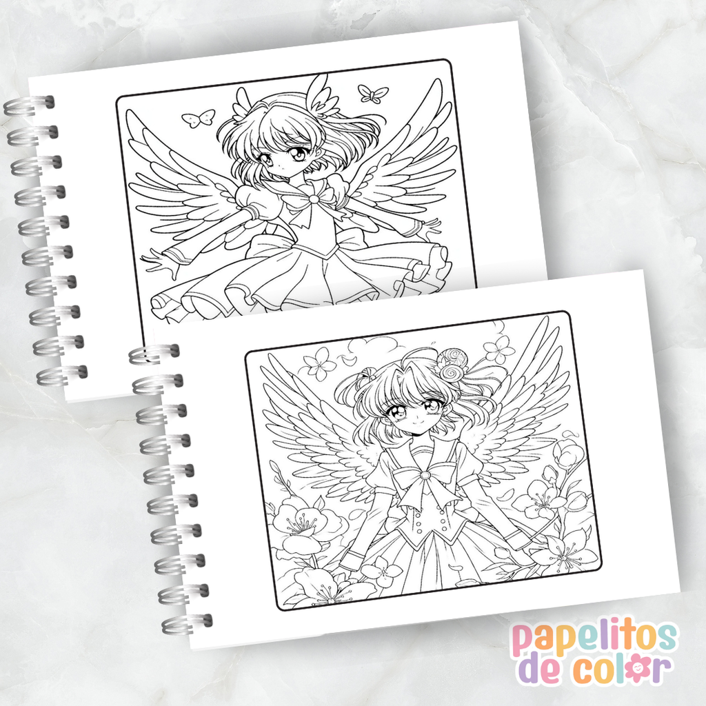 🎨 Libro para Pintar de Sakura 🌸✨