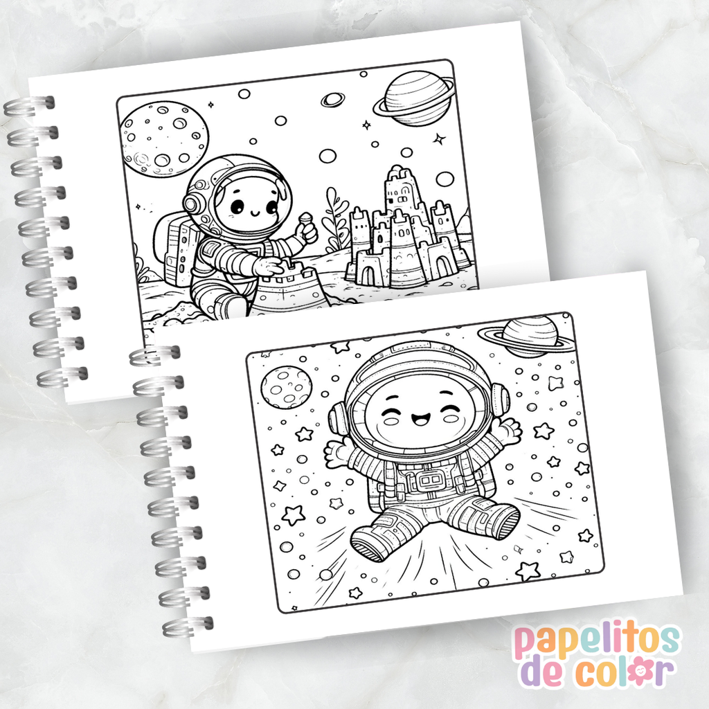 🎨 Libro para Pintar del Espacio 🚀🌎✨