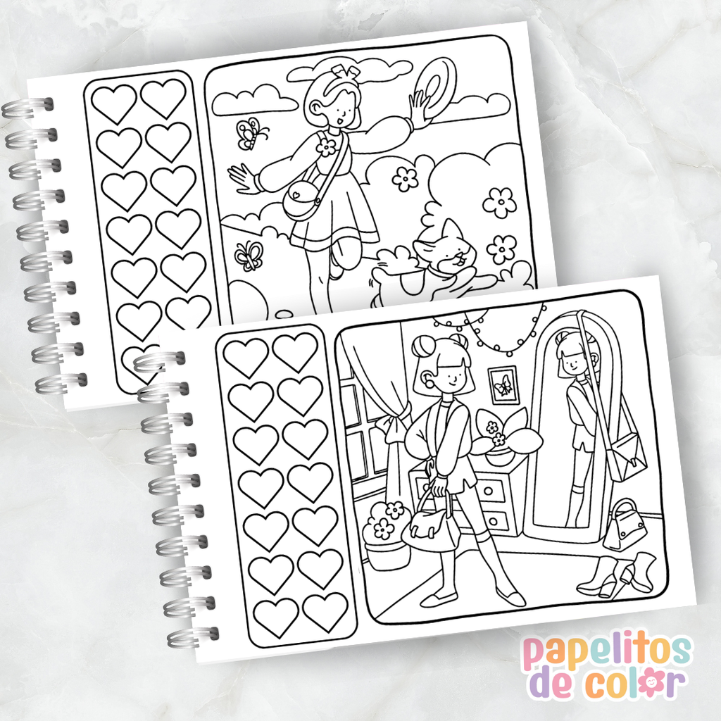 🎨 Libro para Pintar – Girl Life