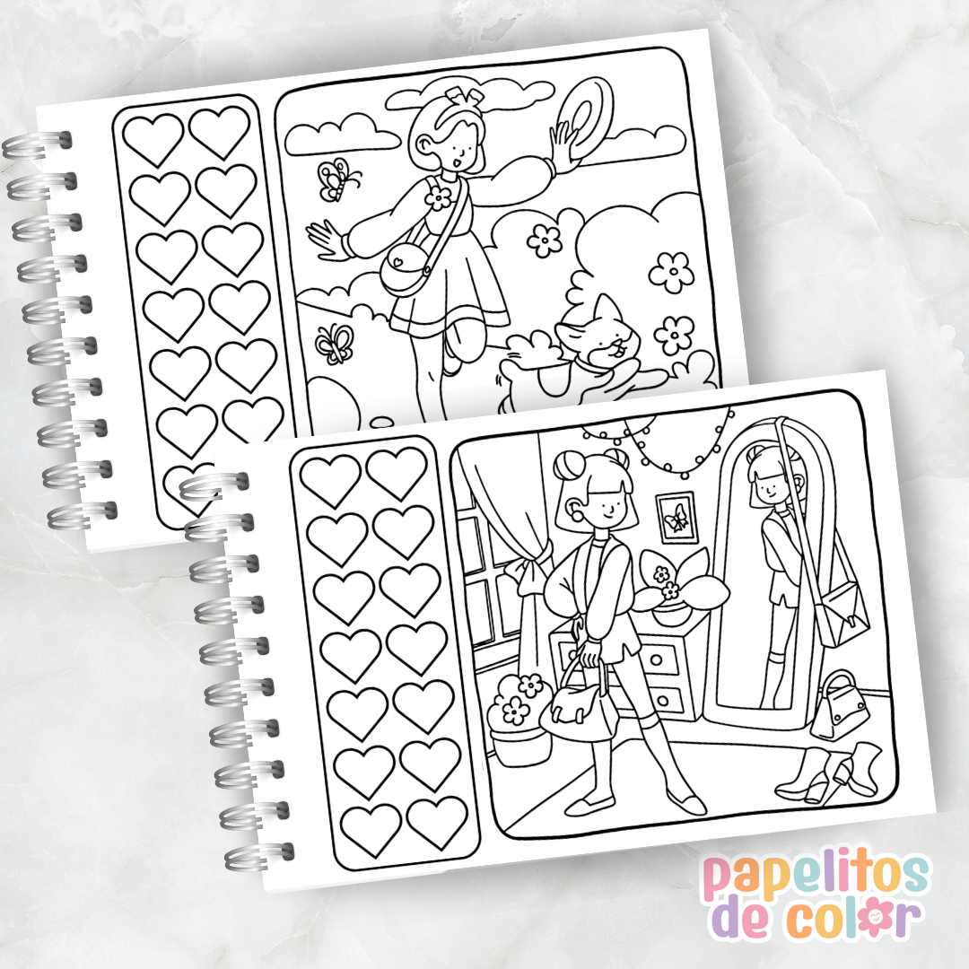 🎨 Libro para Pintar – Girl Life