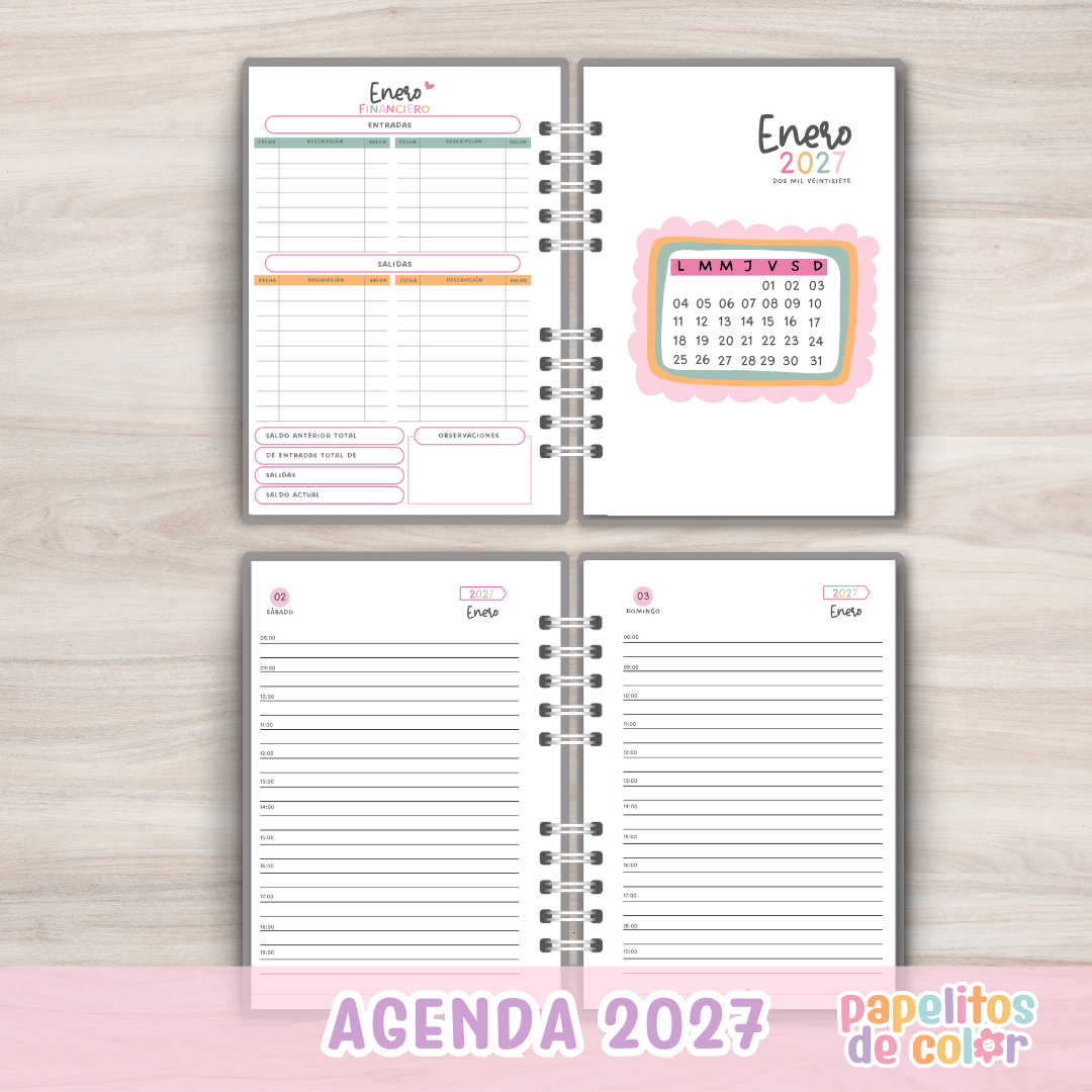 ✨Agenda Allegra 2027 - Diaria✨
