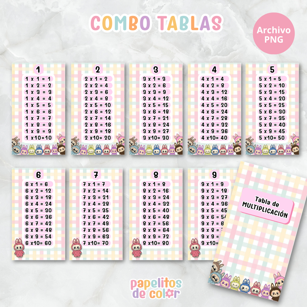 📚✨ Tablas para Multiplicar – Vol. 2 ✨📚