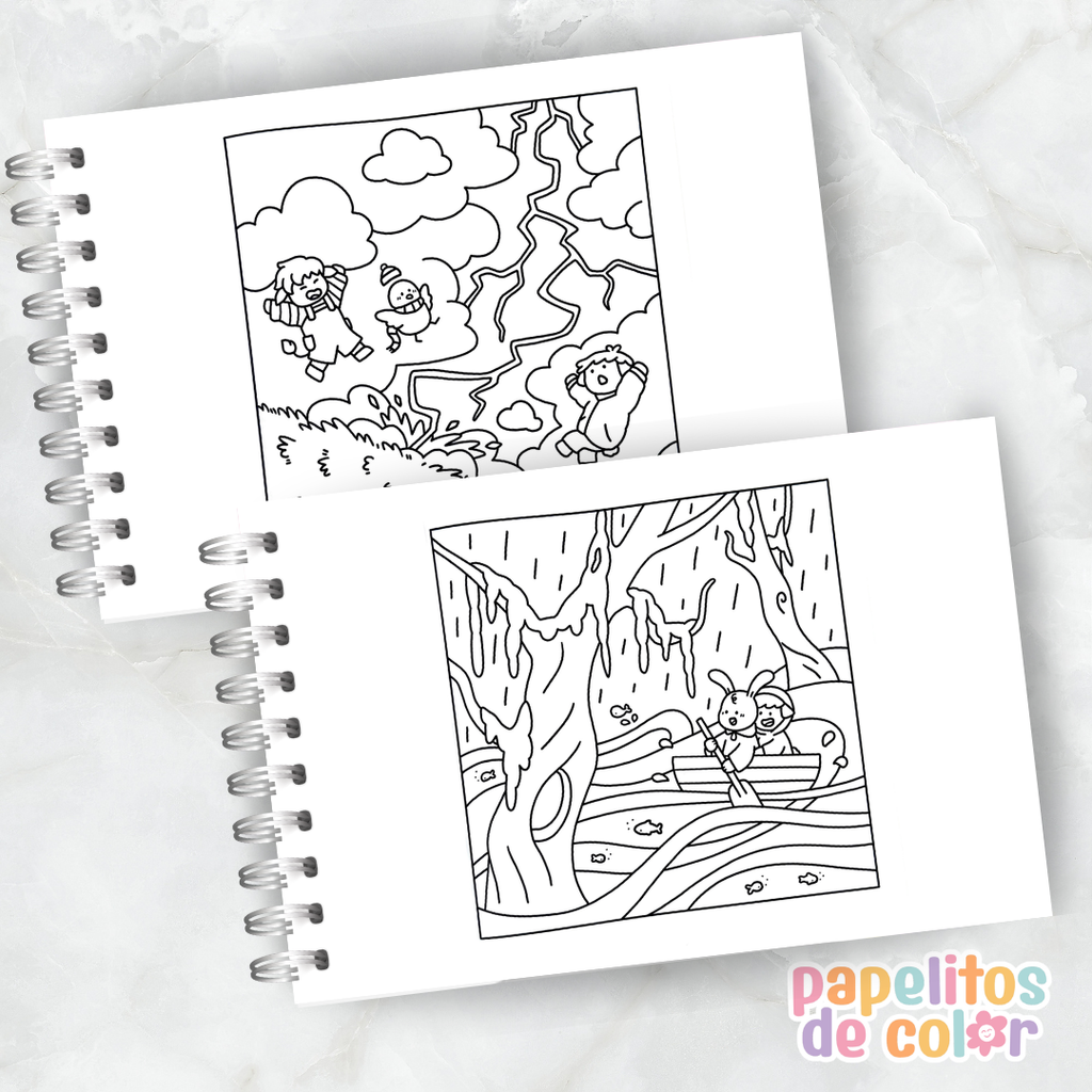 🌦️🎨 Libro para Pintar Whatever the Weather  ✨