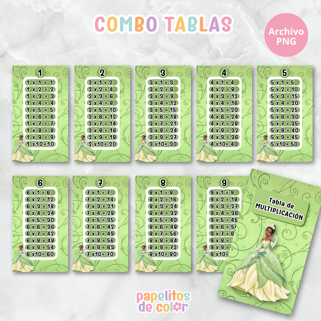 📚✨ Tablas para Multiplicar – Vol. 8 ✨📚