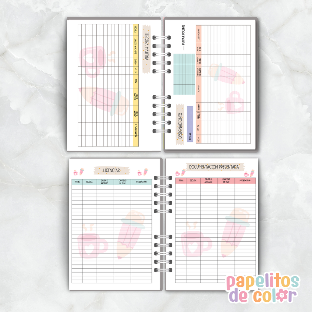 Agenda Docente 2026 ✏️📚✨