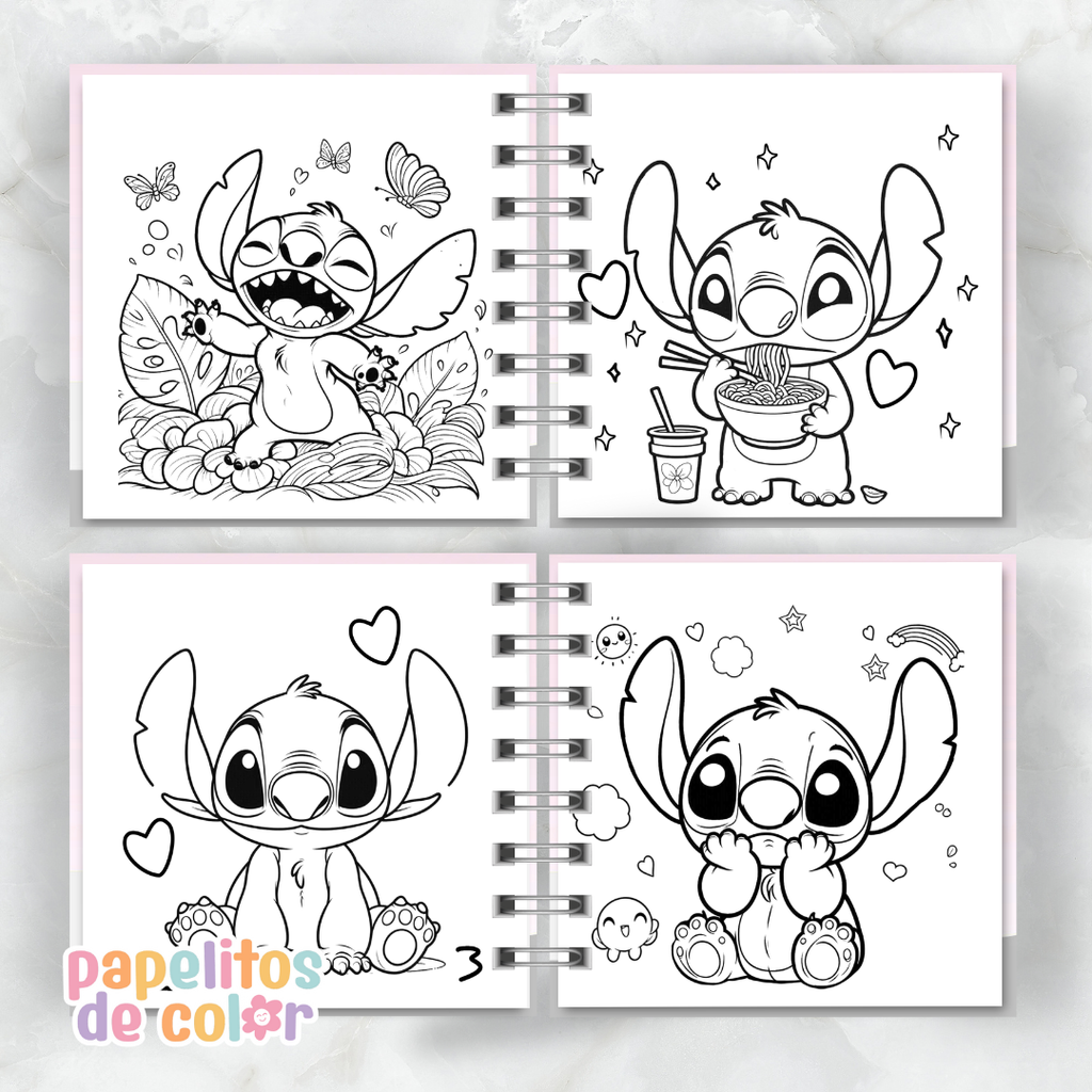 💙 Libro para Pintar – Stitch