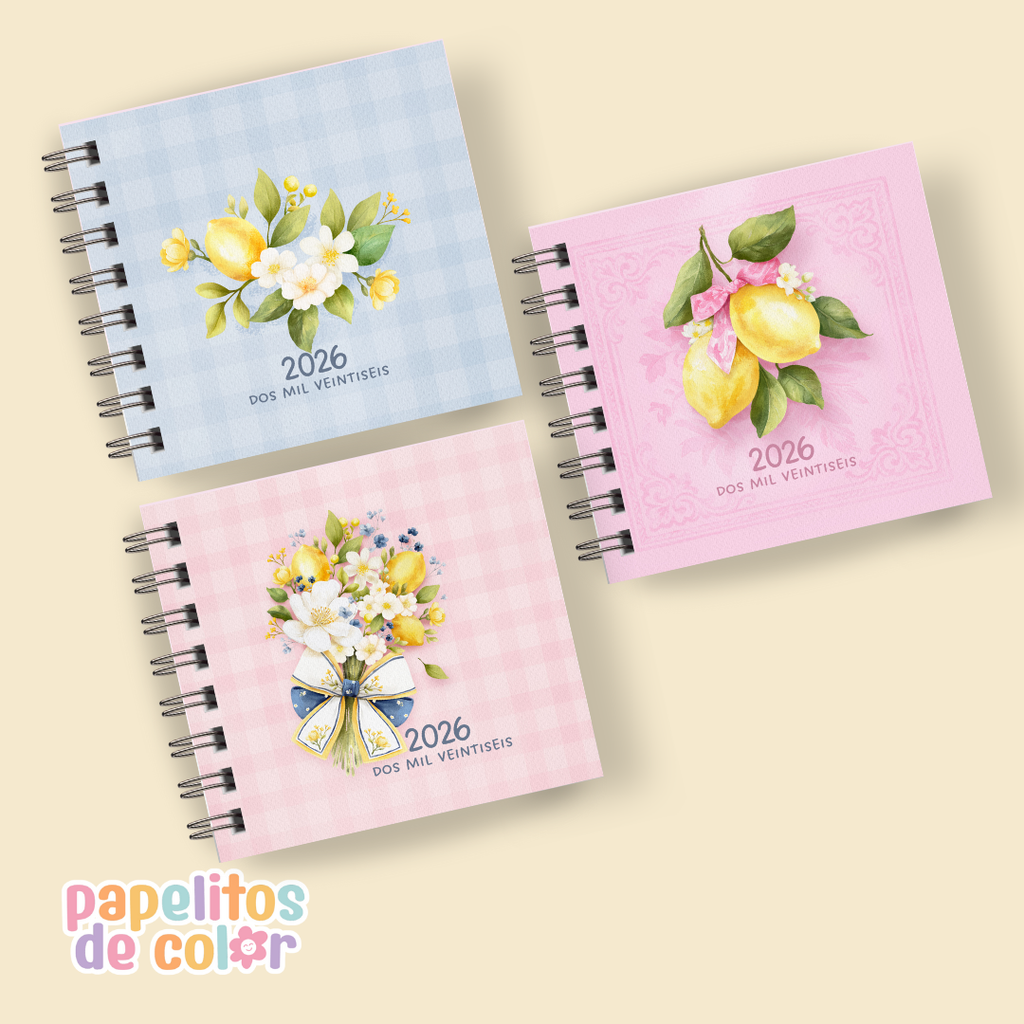 Pack 15 Portadas Agendas – Lemon