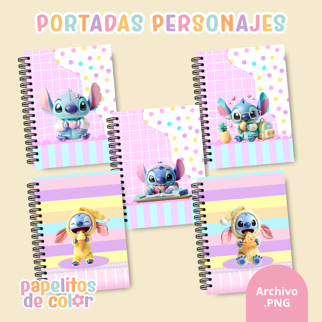 📚✨ Combo Portadas Personajes – Vol. 8 💙🌺