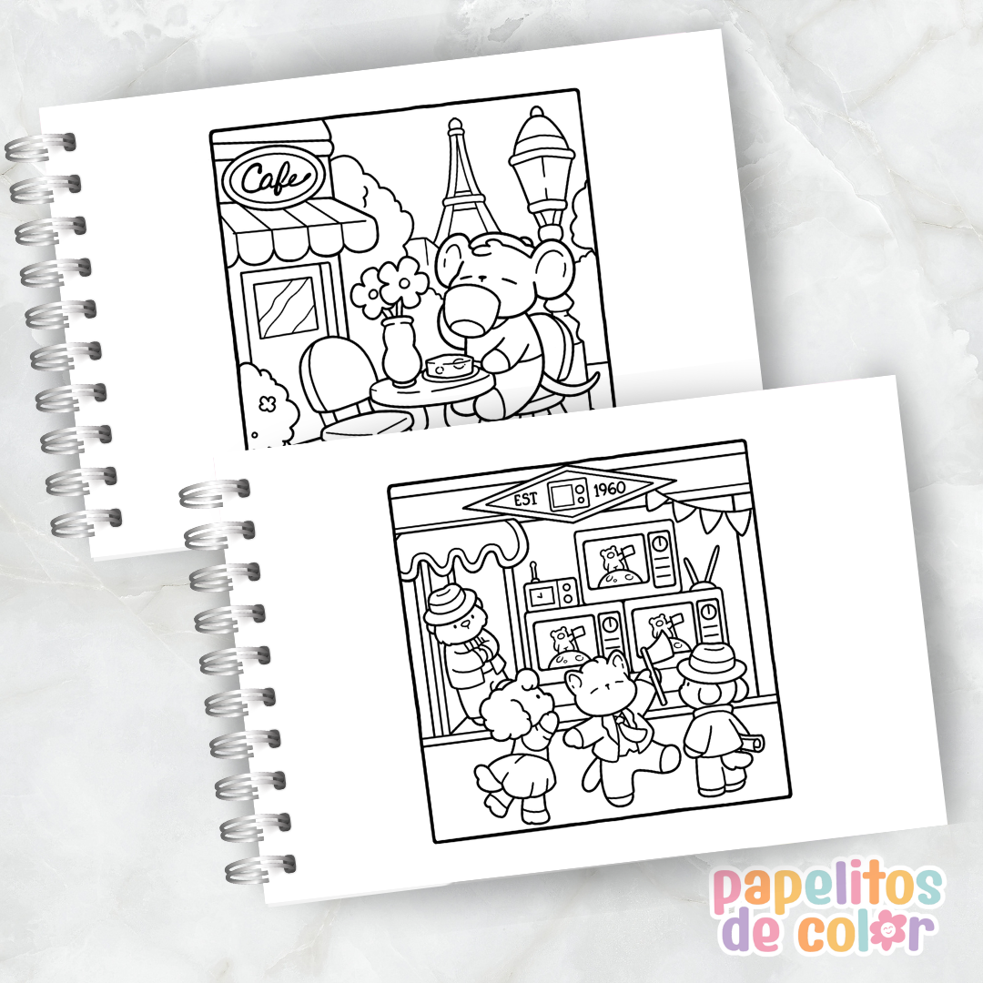 🤎🎨Libro para pintar Cozy Eras 🕰️🕯️✨