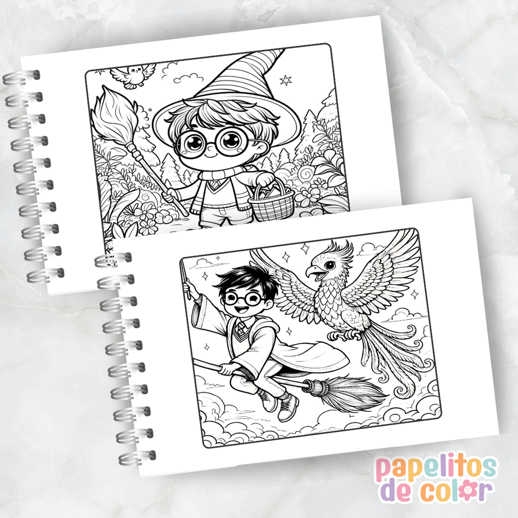 🪄✨ Cuaderno para pintar Harry Potter ✨📖