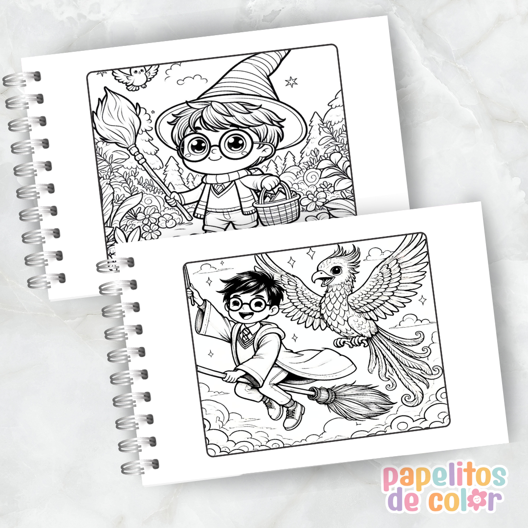 🪄✨ Cuaderno para pintar Harry Potter ✨📖
