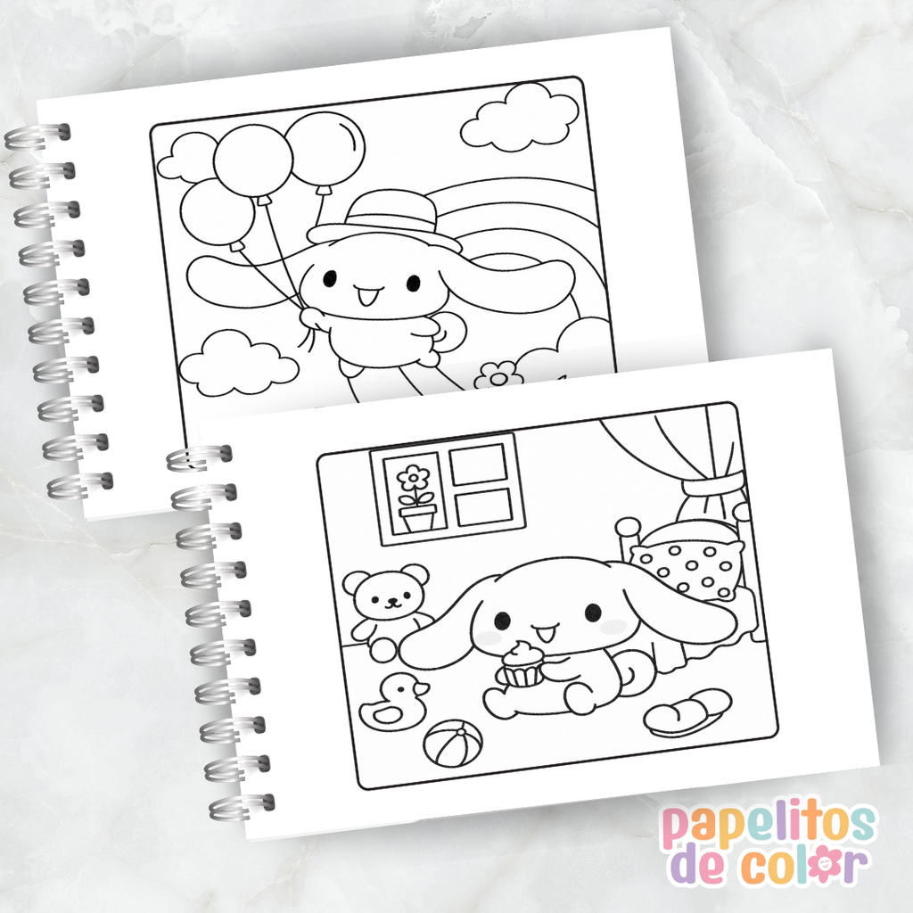 ☁️✨ Libro para pintar Cinnamoroll ✨☁️