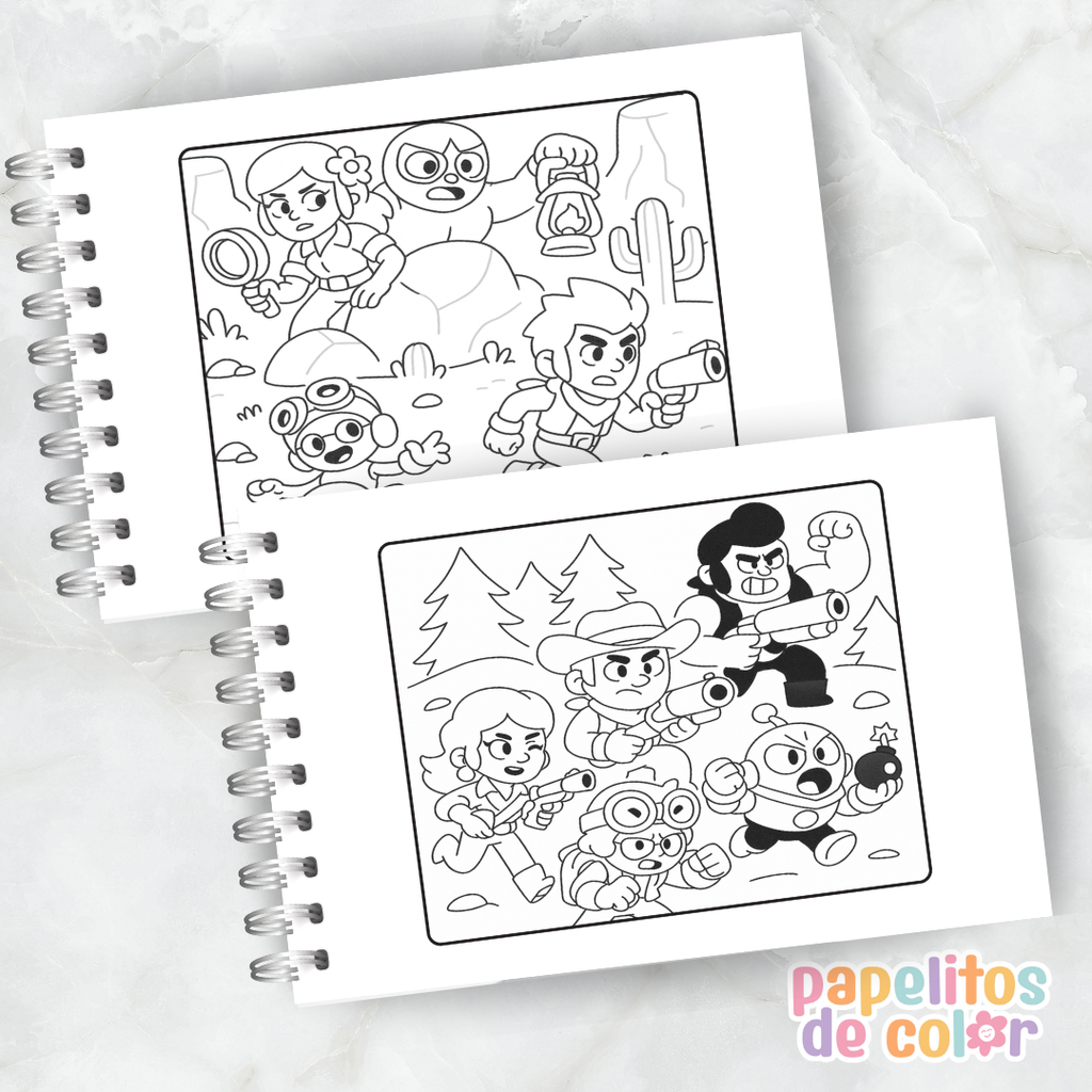 🎮✨ Libro para pintar Brawl Stars ✨🎮