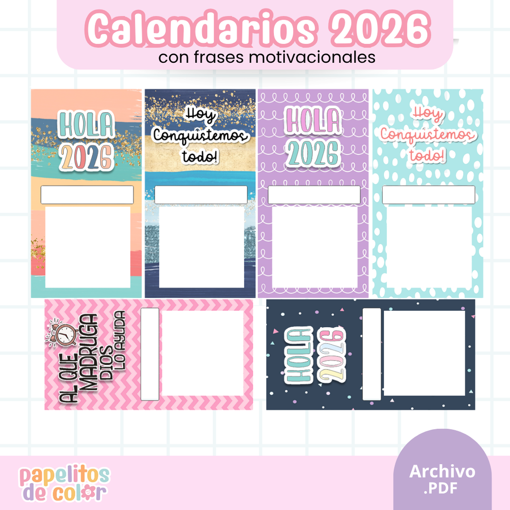 📅 Pack 30 Calendarios Surtidos