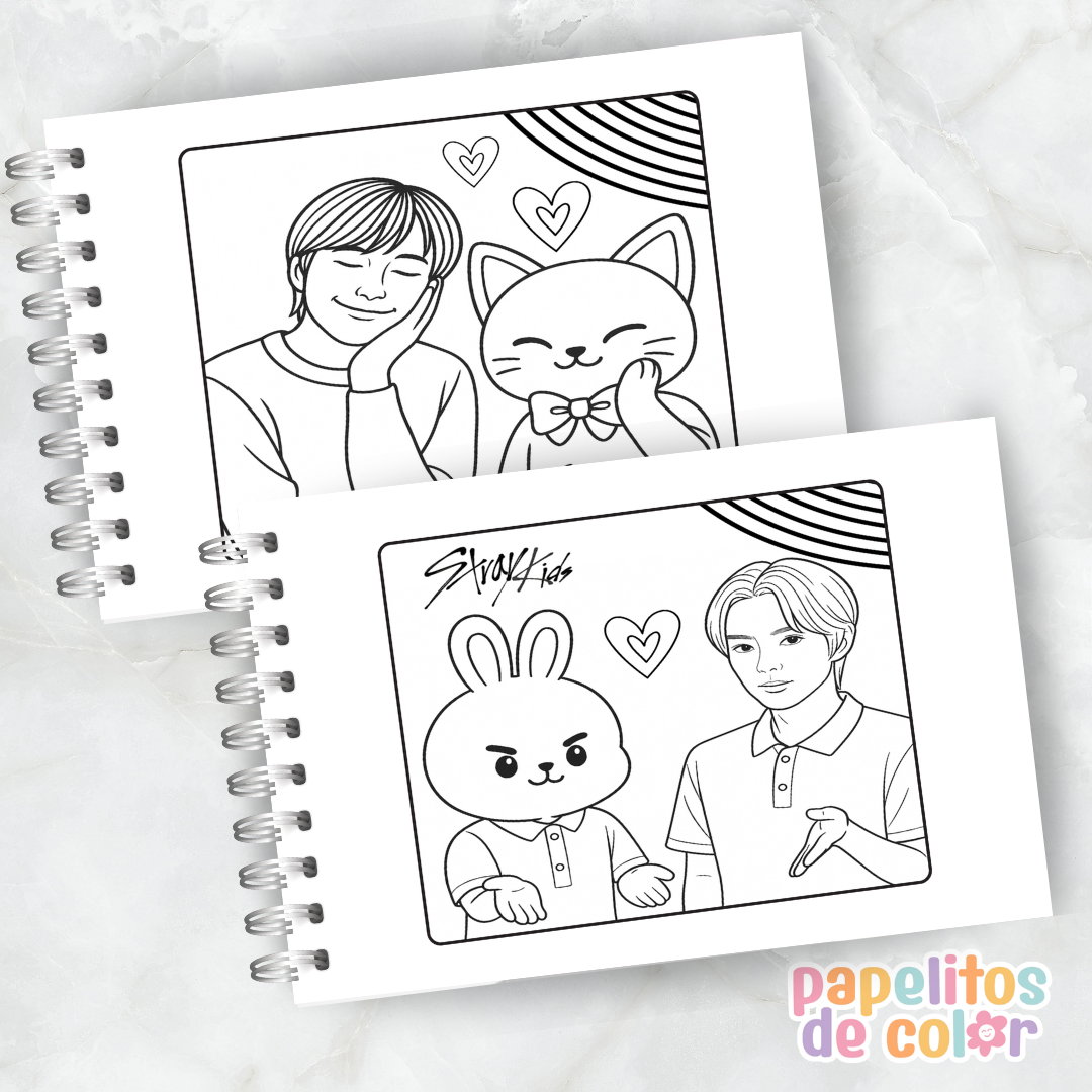 🎤✨ Libro para pintar Stray Kids ✨🎤