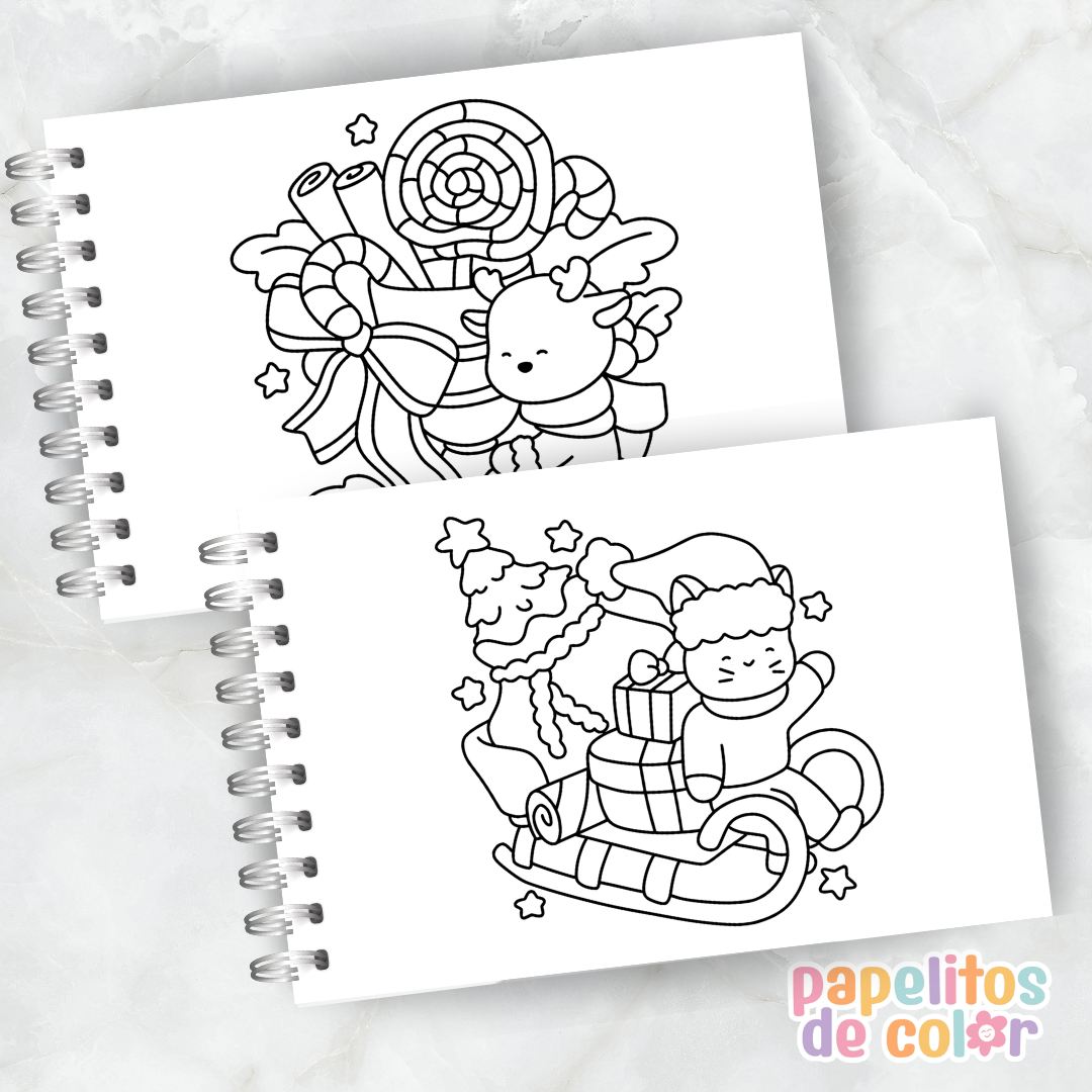 🎄 Cuaderno para Pintar Xmas Corner✨