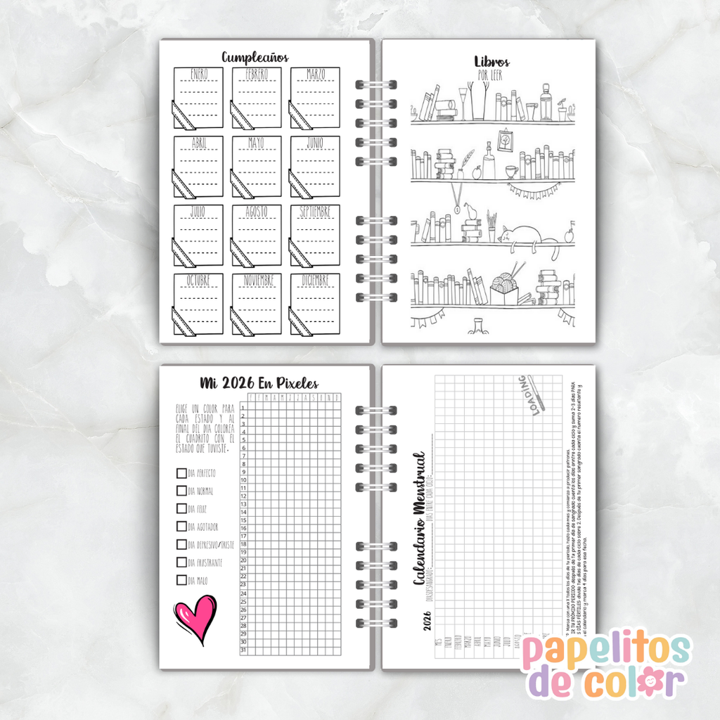 Agenda Semanal Antifaz 2026 🎭✨