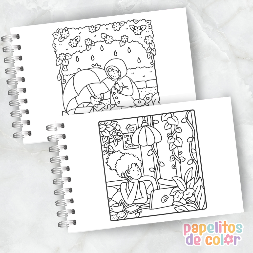 💖✨ Libro para Pintar Girl Moments 🎨🌸