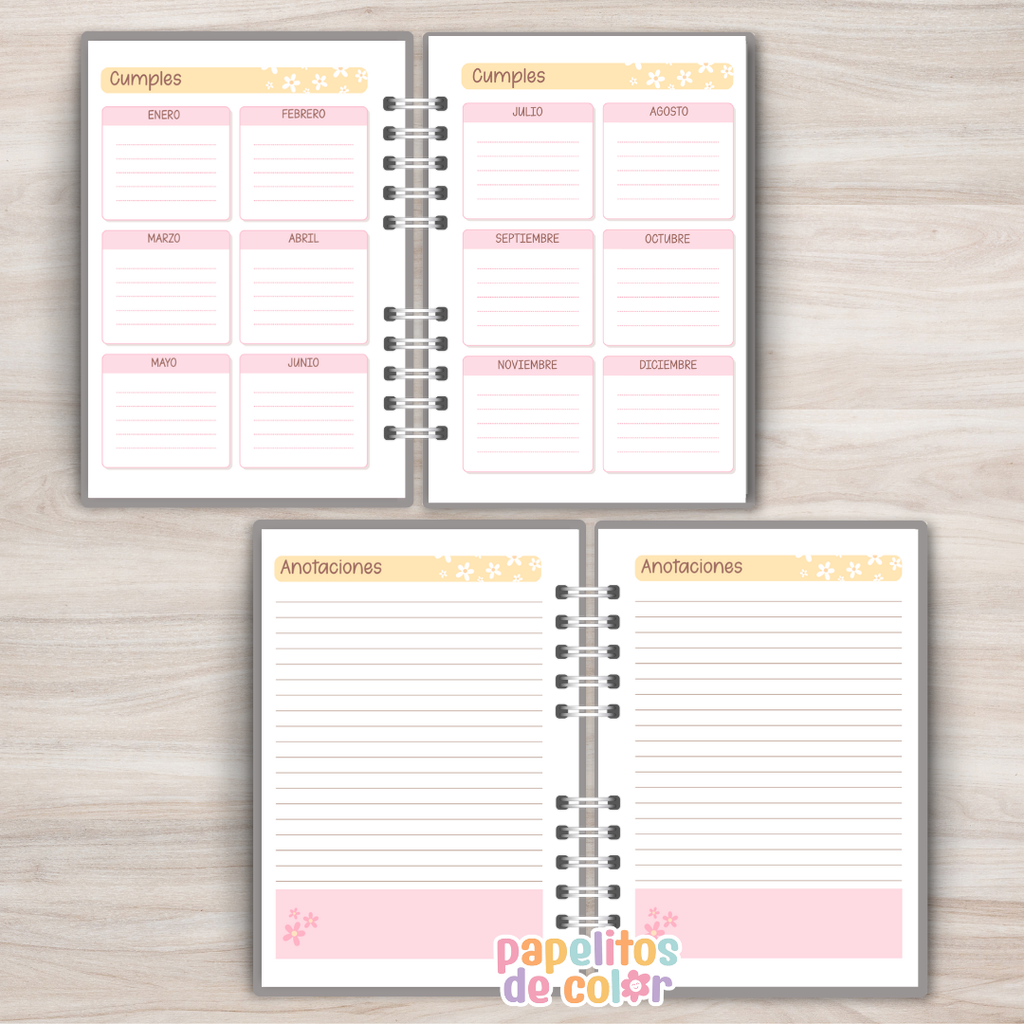 🌸 Agenda Florcitas - Diaria 2027 📖💐
