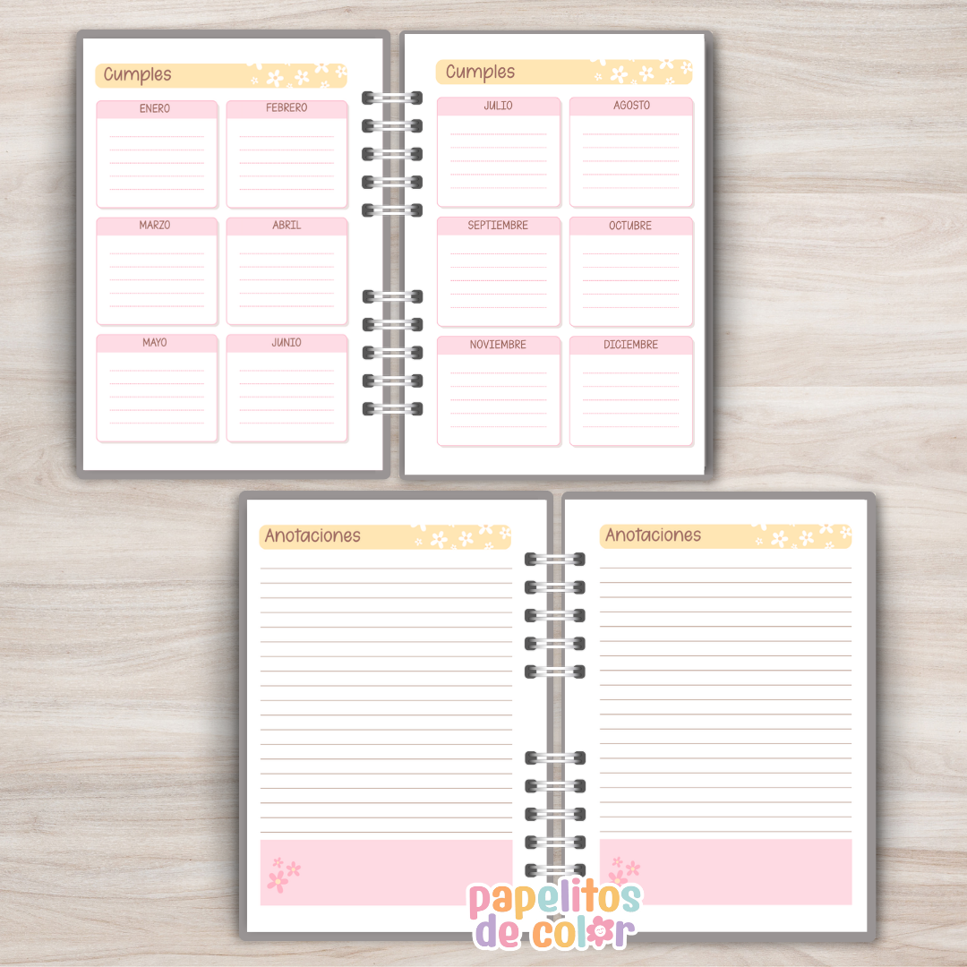 🌸 Agenda Florcitas - Diaria 2027 📖💐