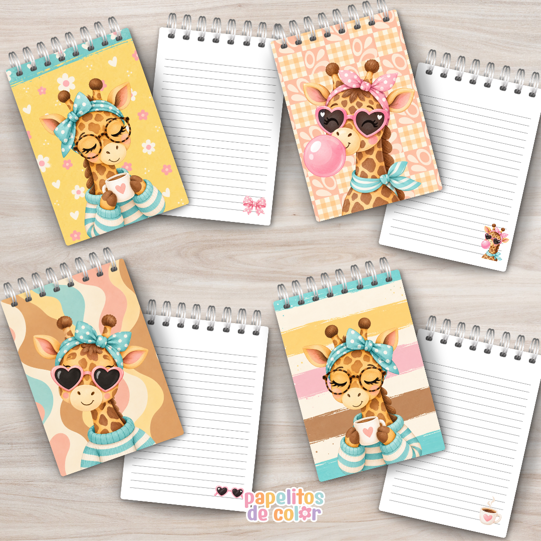 🦒 Anotadores Jirafas ✨