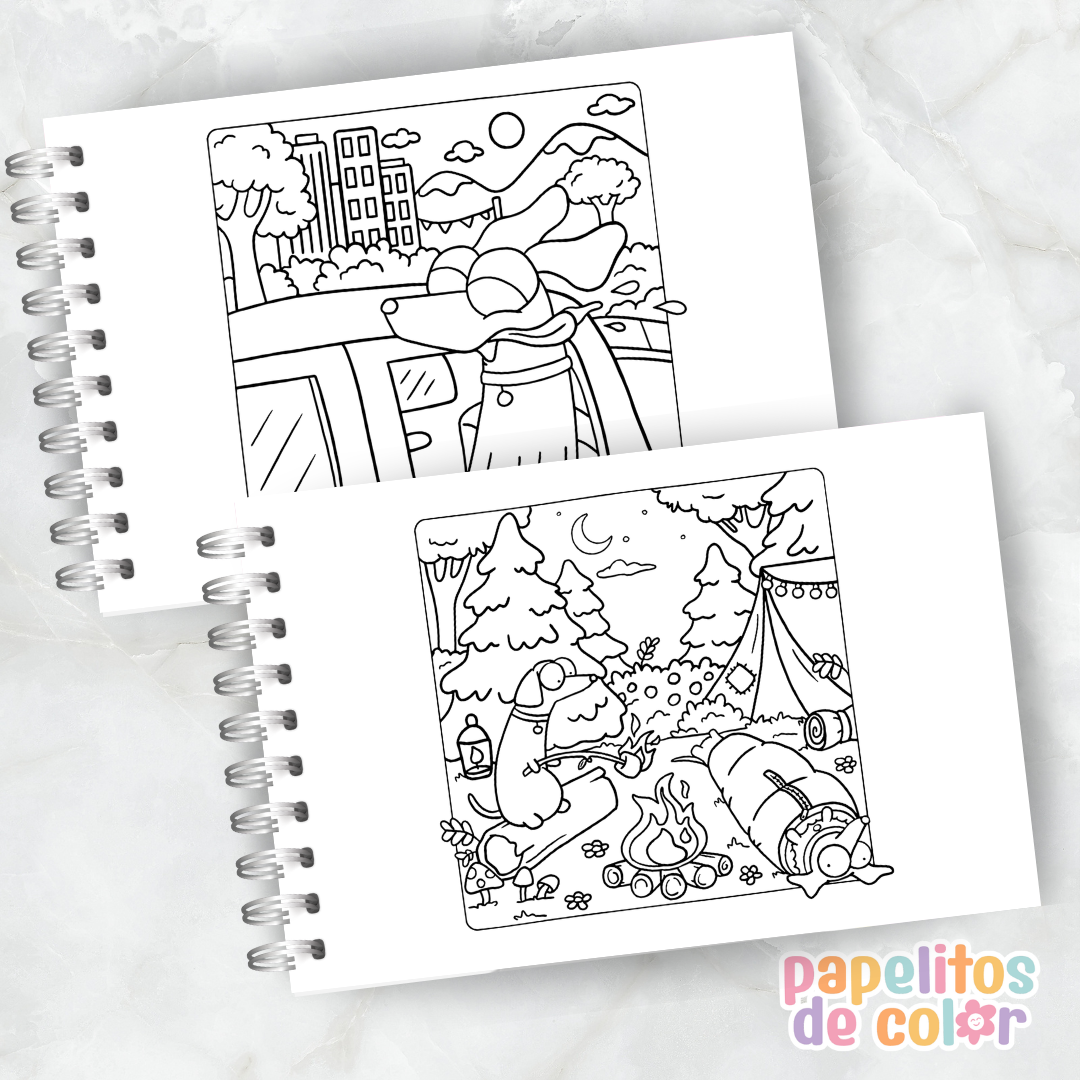 🐶🌭 Libro para Pintar Wiener Dogs 2 ✨🎨