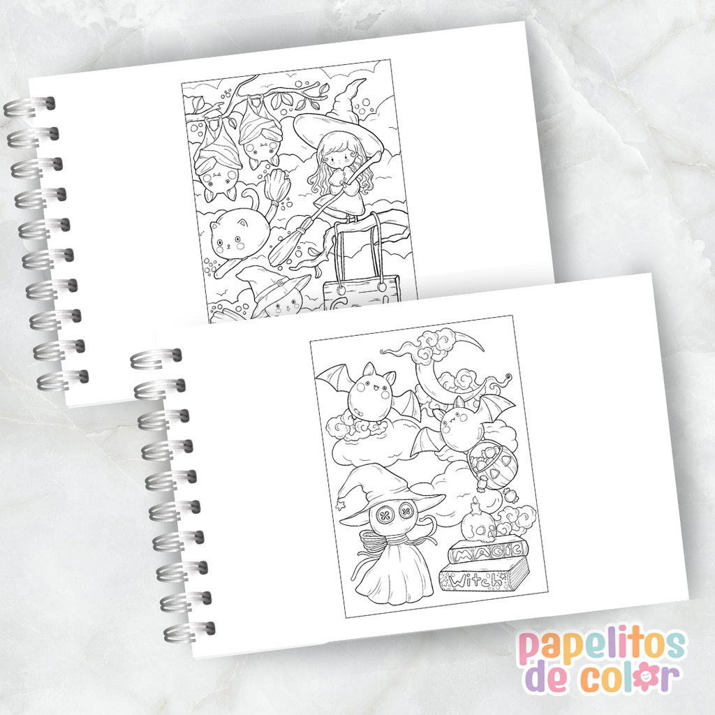 🪄🖤 Cuaderno para pintar Witch Stuff ✨🎨