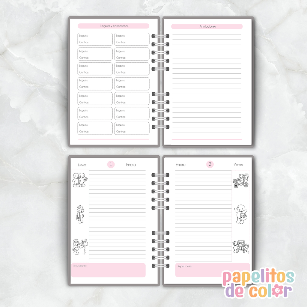 Agenda Diaria Bobbie Goods 2026🐻✨