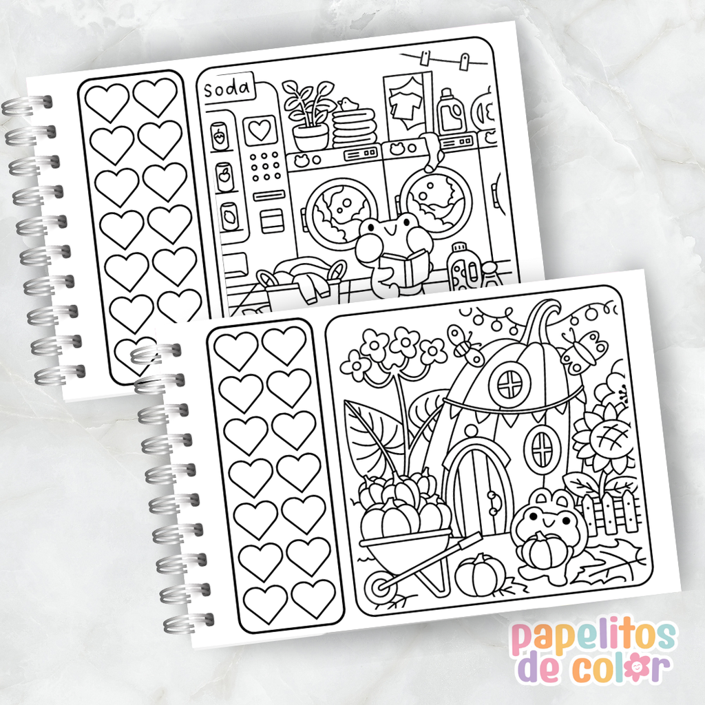 🐸 Libro para Pintar – Froggy Days