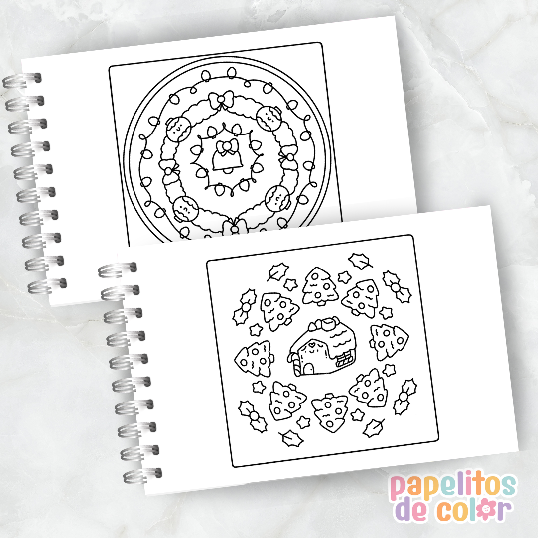 🎄🎨 Libro para Pintar Merry ✨